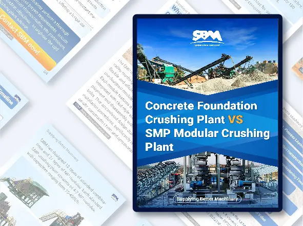 Concrete Foundation Crushing Plant VS SMP Modular Crushing Plant