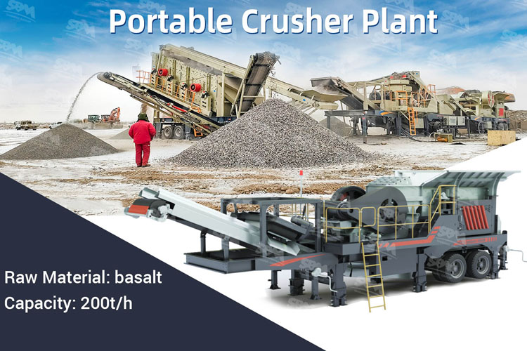 SBM portable crusher plant